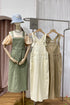 MATINEE Side Buttons Up Deep Pockets Back Slit Dungaree